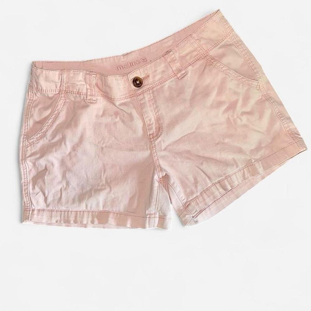 Maurices Pastel Pink Cotton Blend Chino Shorts - Size 7/8